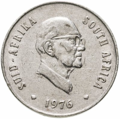 купить ЮАР 20 центов (cents) 1976 "Окончание президентства Якобуса Йоханнеса Фуше"
