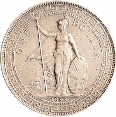 купить Великобритания торговый доллар 1899