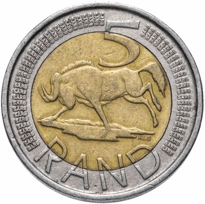 купить ЮАР 5 рандов 2007