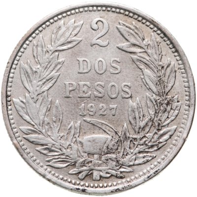 купить Чили 2 песо (pesos) 1927