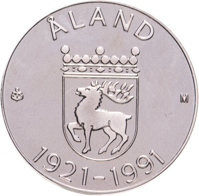купить Финляндия 100 марок 1991 "70 лет автономии Аландских островов"