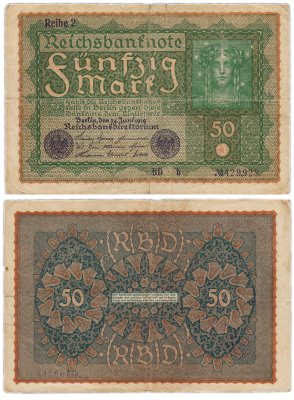 купить Германия 50 марок 1919 P-66 (2)
