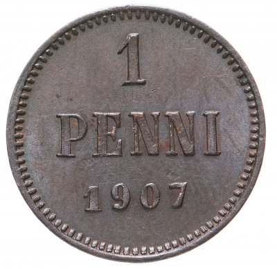 купить 1 пенни (penni) 1907