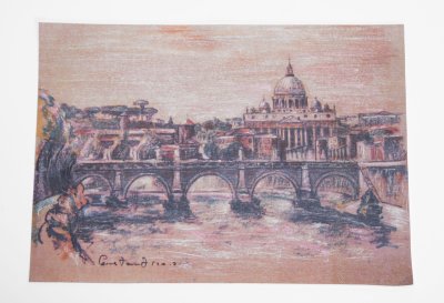 купить Цветная литография с подрисовкой, "Рим", бумага, печать, Россия, 2000-2010 гг.