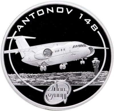 купить Острова Кука 1 доллар 2008 "Самолёт Ан-148"