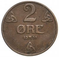 купить Норвегия 2 эре (ore) 1951