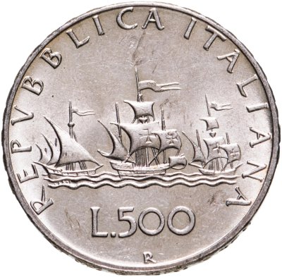 купить Италия 500 лир 1966