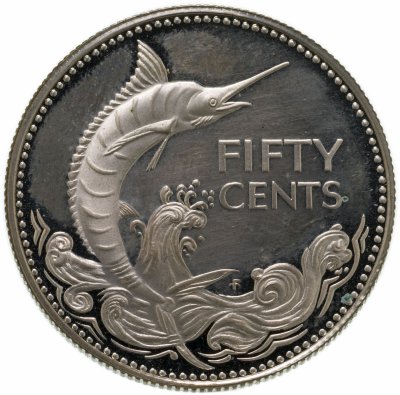 купить Багамы 50 центов (cents) 1974