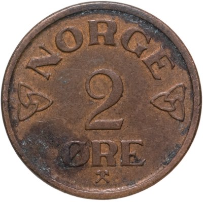 купить Норвегия 2 эре (ore) 1953-1957, случайный год