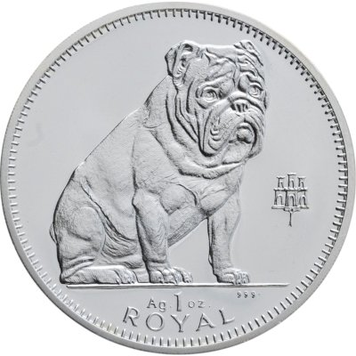 купить Гибралтар 1 роял 1996 Proof "Собака Английский бульдог" в футляре