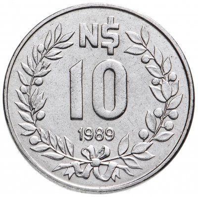 купить Уругвай 10 новых песо (nuevos pesos) 1989