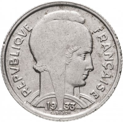 купить Франция 5 франков (francs) 1933 Женское лицо обращено вправо