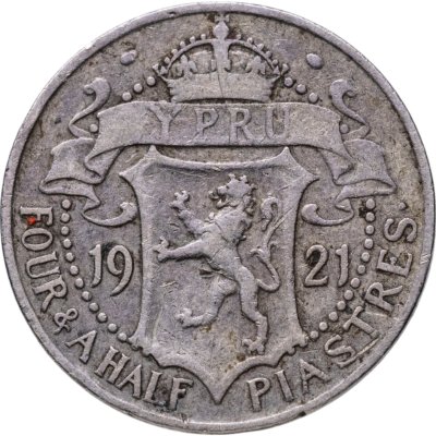 купить Кипр (Британский протекторат) 4 1/2 пиастра (piastres) 1921