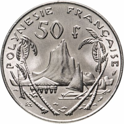 купить Французская Полинезия 50 франков (francs) 1975