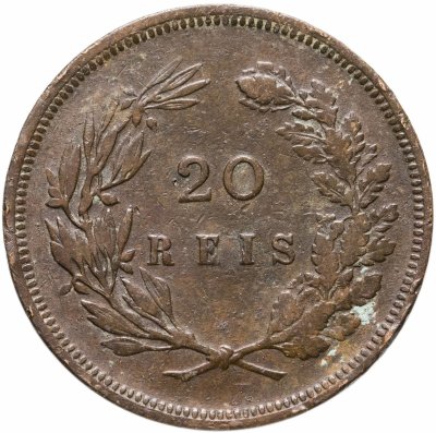 купить Португалия 20 рейс (reis) 1892 Без отметки монетного двора