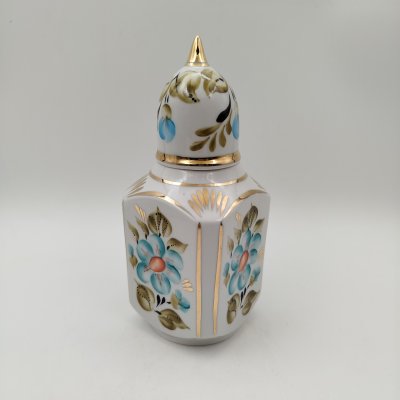 купить Чайница с цветочным декором, фарфор, роспись, золочение, СССР, 1970-1990 гг.