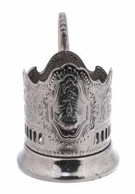купить Подстаканник "Советский космос", мельхиор, Кольчугинский металлургический завод, СССР, 1960-1980 гг.