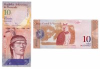 купить Венесуэла 10 боливар 2009 (Pick 90b) 03.09.2009