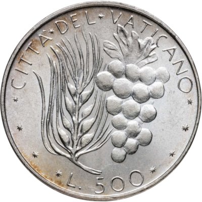 купить Ватикан 500 лир (lire) 1970