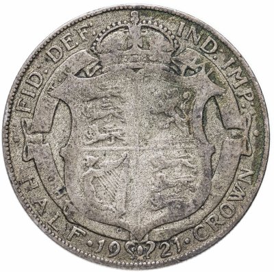 купить Великобритания 1/2 кроны (crown) 1921