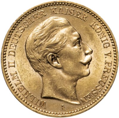 купить Германская империя 20 марок (mark) 1903 Знак монетного двора: "A" - Берлин
