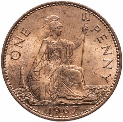 купить Великобритания 1 пенни (penny) 1967