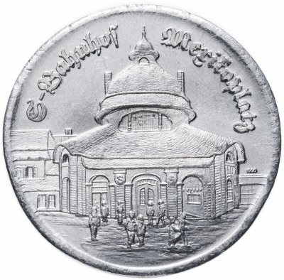 купить Германия (ФРГ), медаль "Станция Мерифоплац. Берлин - Белендорф"