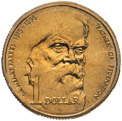 купить Австралия 1 доллар (dollar) 1996 "100 лет со дня смерти сэра Генри Паркса"