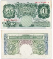 Купить Англия 1 фунт 1955-1960 (Pick 368с)