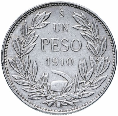 купить Чили 1 песо (peso) 1910