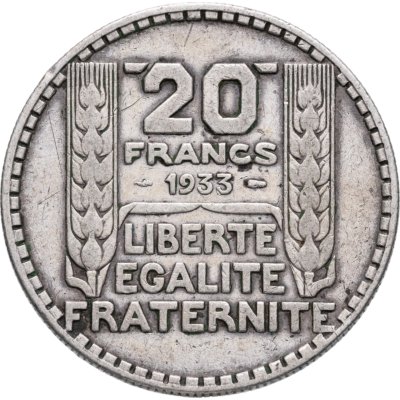 купить Франция 20 франков (francs) 1933