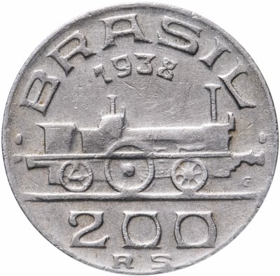 купить Бразилия 200 рейс (reis) 1938 Виконт ди Мауа
