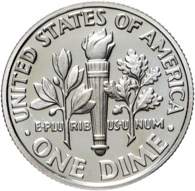 купить США 10 центов (дайм, one dime) 2002 Roosevelt Dime (Рузвельт)