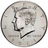 Купить США 1/2 доллара (50 центов, half dollar) 2011 P "Кеннеди"