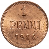 Купить 1 пенни (penni) 1916