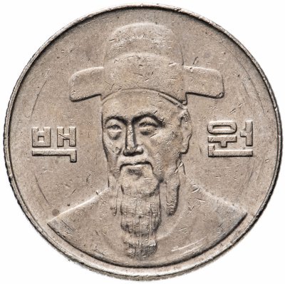 купить Южная Корея 100 вон (won) 1983-2018, случайная дата