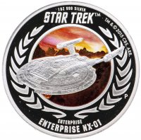 купить Тувалу 1 доллар 2015 "Star trek Энтерпрайз NX-01", в футляре с сертификатом
