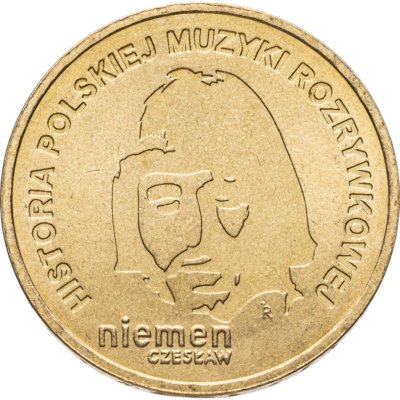 купить Польша 2 злотых 2009 "История польской музыки - Чеслав Немен"