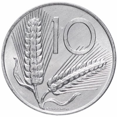 купить Италия 10 лир (lire) 1951-2001 "Рожь и плуг"