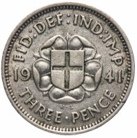 купить Великобритания 3 пенса (pence) 1941