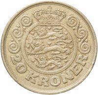 купить Дания 20 крон (kroner) 1990