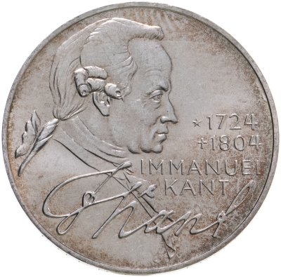 купить Германия 5 марок (deutsche mark) 1974 "250 лет со дня рождения Иммануила Канта"
