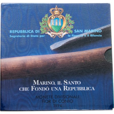 купить Сан-Марино набор из 10-ти монет 1994 "Фонд республики" в официальном буклете