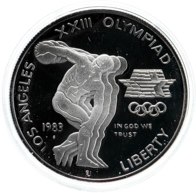 купить США 1 доллар (dollar) 1983 S "XXIII летние Олимпийские Игры 1984 в Лос-Анджелесе"