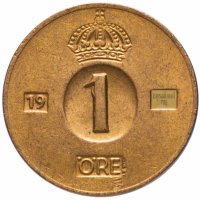 Купить Швеция 1 эре (ore) 1952-1971