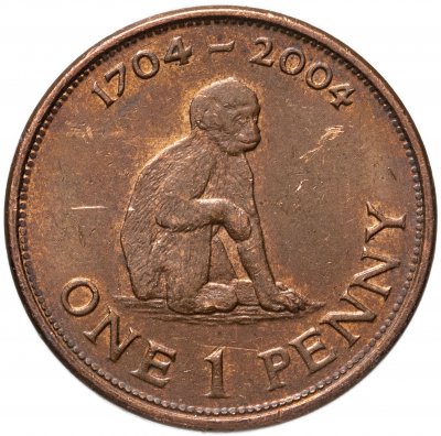 купить Гибралтар 1 пенни (penny) 2004 "300 лет захвату Гибралтара"