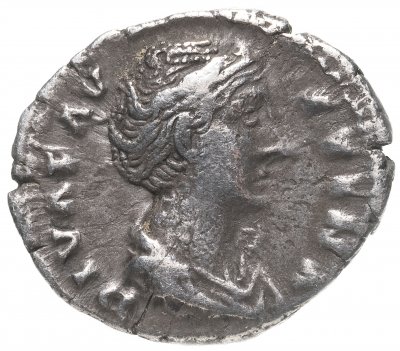 купить Римская империя, Фаустина Старшая, жена Антонина Пия, 141-161 годы, Денарий. (Урания) муза Астрономии