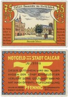 купить Германия (Рейнская провинция: Калькар) 75 пфеннигов 1922 (214.1/B1) "Живописец Иоганн Баумейстер"