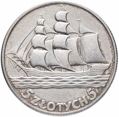 купить Польша 5 злотых 1936 "15 лет морскому порту Гдыня"