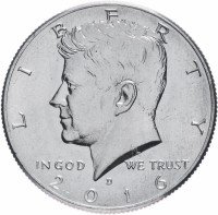 купить США 1/2 доллара (50 центов) 2016 D "Кеннеди"